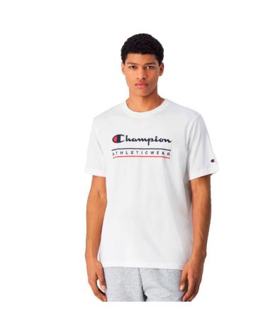 CHAMPION WW001 T-SHIRT WHITE WITH LOGO WW001