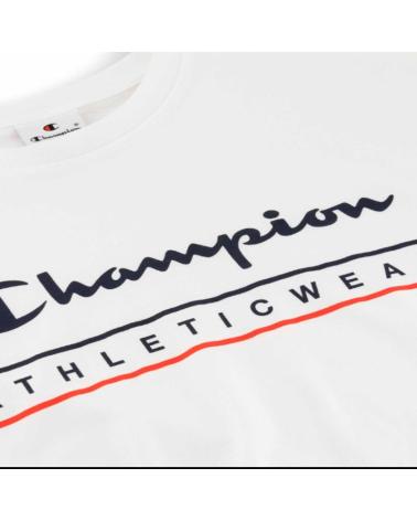 CHAMPION WW001 T-SHIRT WHITE WITH LOGO WW001