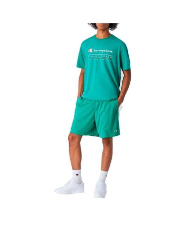 CHAMPION T-SHIRT STANDARD FIT 220772-GS130 VERDE GS130