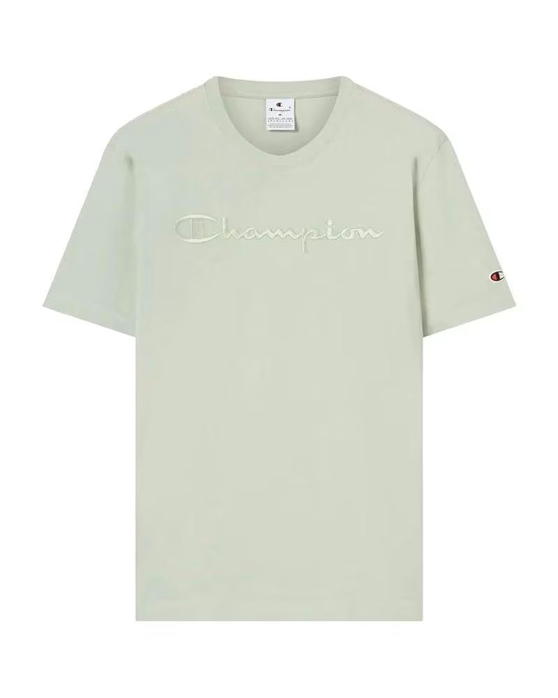 T-SHIRT CHAMPION SS TEE 220273-GS129 POUR HOMME VERT VERDE