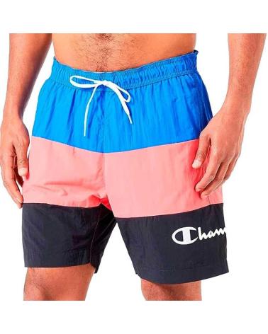 CHAMPION BADESHORTS 218722-BS071 SCHWARZ MEHRFARBIG NEGRO