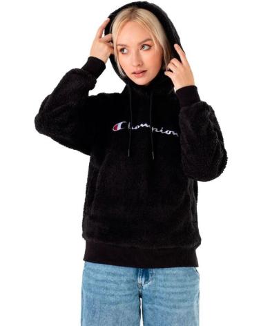 CHAMPION SUDADERA POLAR TEDDY MUJER 116598-KK001 NB NEGRO