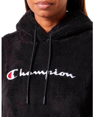 CHAMPION SUDADERA POLAR TEDDY MUJER 116598-KK001 NB NEGRO