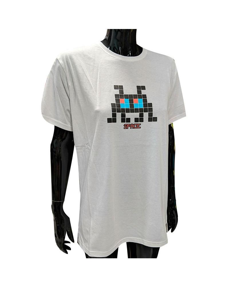 KOALAROO BUDAI WEISSES HERREN-T-SHIRT MIT PIXEL-ART-PRINT BLANCO
