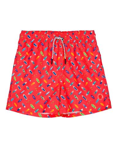 Costume-da-bagno-corto-da-ragazzo-KOALAROO-BAÑADOR-NIO-KANOMI-JR-NEON-RED-ROJO