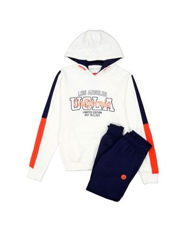 KOALAROO TRAININGSANZUG BOGADA BAUMWOLLE - ROHWEISS, BLAU UND ORANGE BEIGE