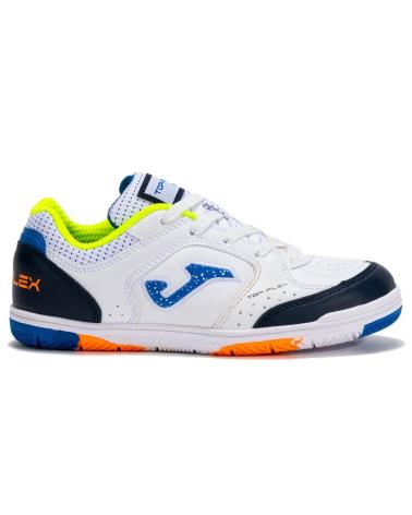 Sapatilhas-casuais-para-menina-JOMA-TOP-FLEX-JR-2502-INDOOR-BLANCO