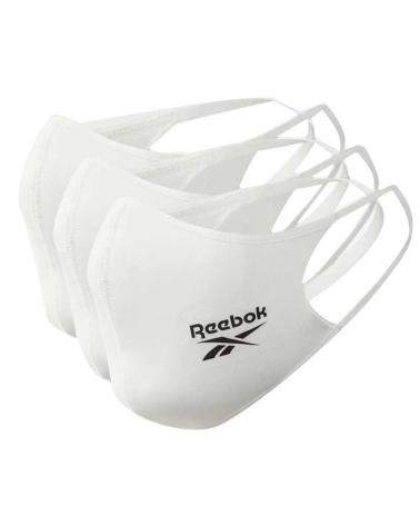 MASCARILLAS REEBOK FACE COVER TALLA L BLANCO PACK 3 UNIDADES H60338 BLANCO