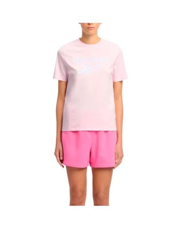 REEBOK CAMISETA MUJER IDENTITY BIG LOGO ROSA