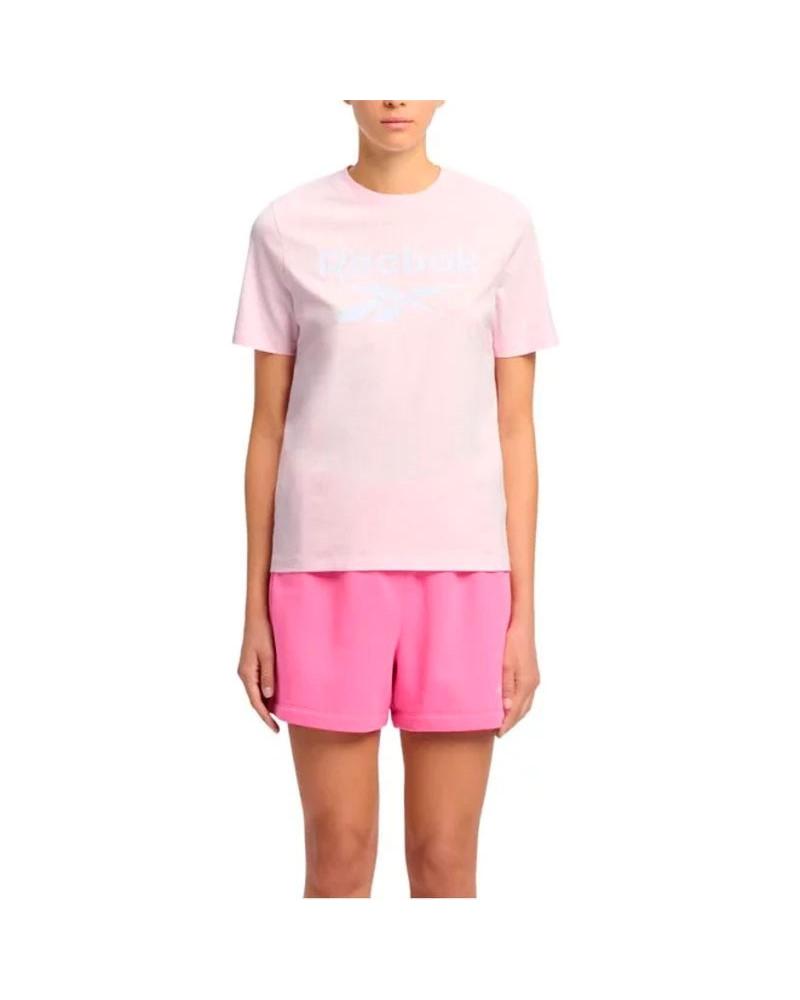 REEBOK CAMISETA MUJER IDENTITY BIG LOGO ROSA