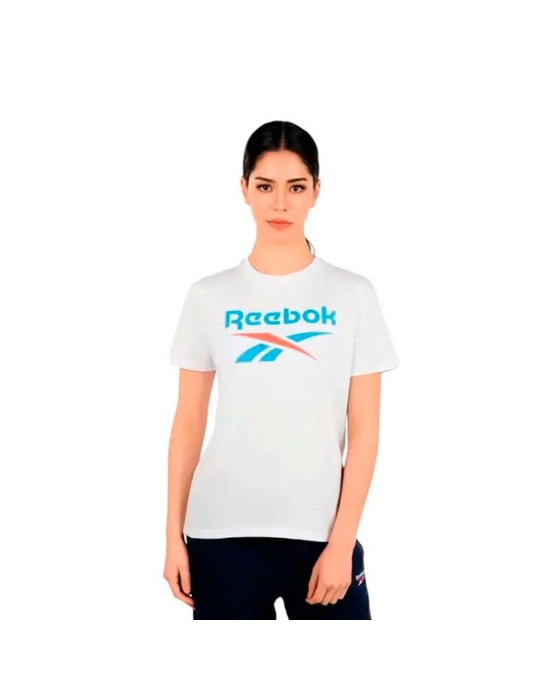 REEBOK CAMISETA MUJER IDENTITY BIG LOGO BLANCO