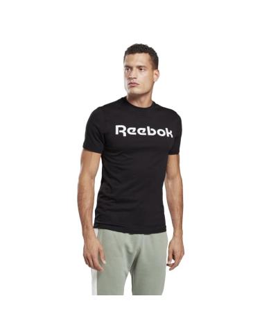 REEBOK T-SHIRT GS LINEAR RE GJ0136 NERA NEGRO