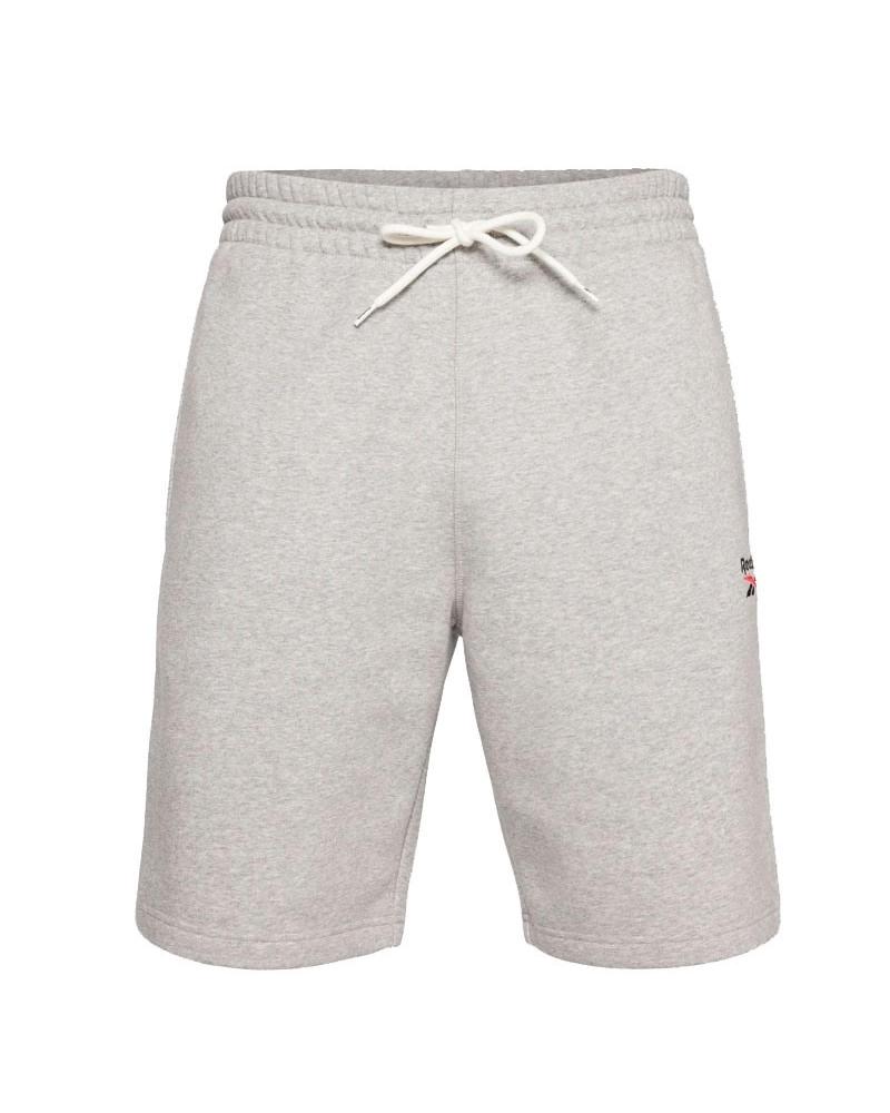 REEBOK SHORT IDENTITY SMALL LOGO GRIS GRIS