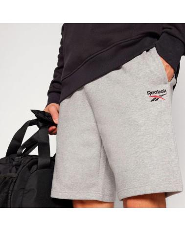 REEBOK SHORT IDENTITY SMALL LOGO GRIS GRIS