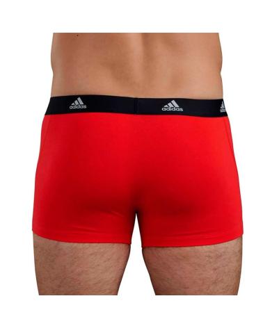 ADIDAS BI-PACK BÓXERS ACTIVE FLEX COTTON MODELO 4A1M20 NEGRO-ROJO NEGRO