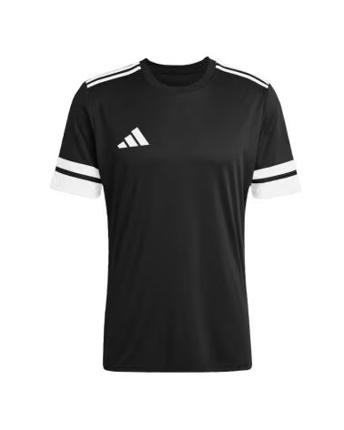 ADIDAS SQUAD 25 JG5832 T-SHIRT SCHWARZ MIT WEISSEN DETAILS NEGRO