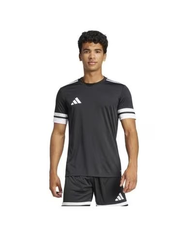 ADIDAS SQUAD 25 JG5832 T-SHIRT SCHWARZ MIT WEISSEN DETAILS NEGRO