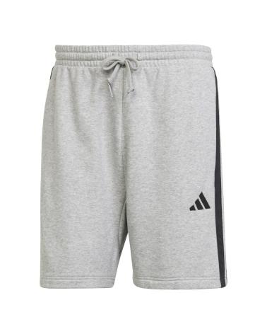 ADIDAS ESSENTIALS SHORTS JE6419 GREY WITH BLACK STRIPES MULTICOLOR