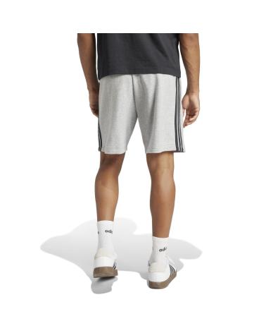 ADIDAS ESSENTIALS SHORTS JE6419 GREY WITH BLACK STRIPES MULTICOLOR