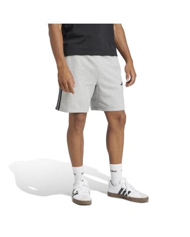 ADIDAS ESSENTIALS SHORTS JE6419 GREY WITH BLACK STRIPES MULTICOLOR