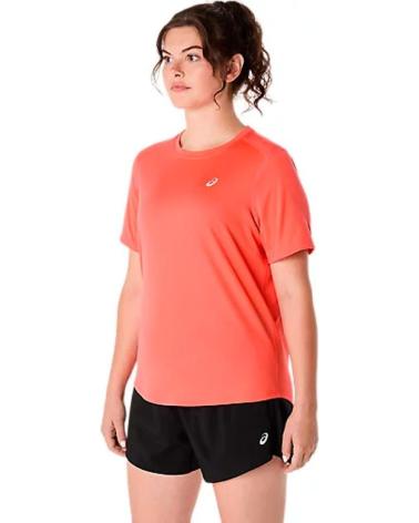 ASICS CAMISETA MUJER CORE SS TOP 2012D170-700 CORAL REEF NARANJA