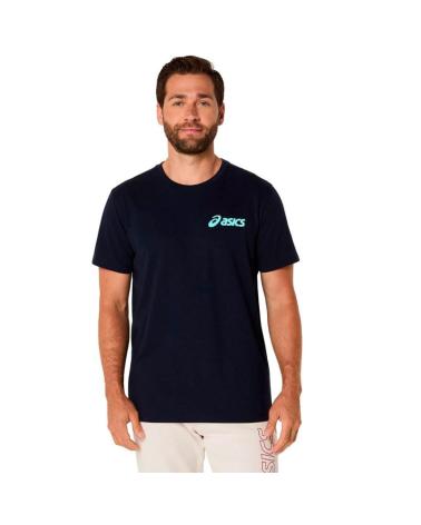 ASICS CHEST LOGO SS TEE 2031E659-404 BLU AZUL