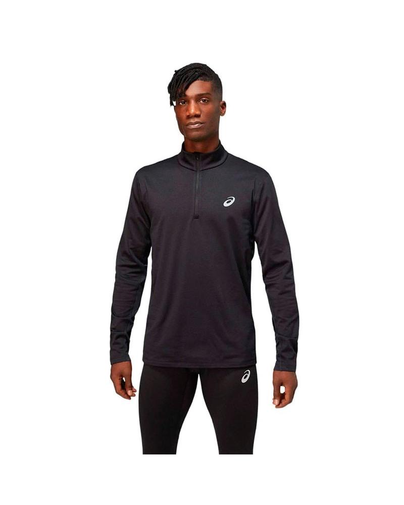 ASICS CORE LS 1/2 ZIP WINTER TOP NERO 2011C347-001 NEGRO