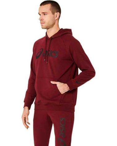 ASICS HOMBRE BIG OTH HOODIE 2031A984-603 GRANATE ROJO