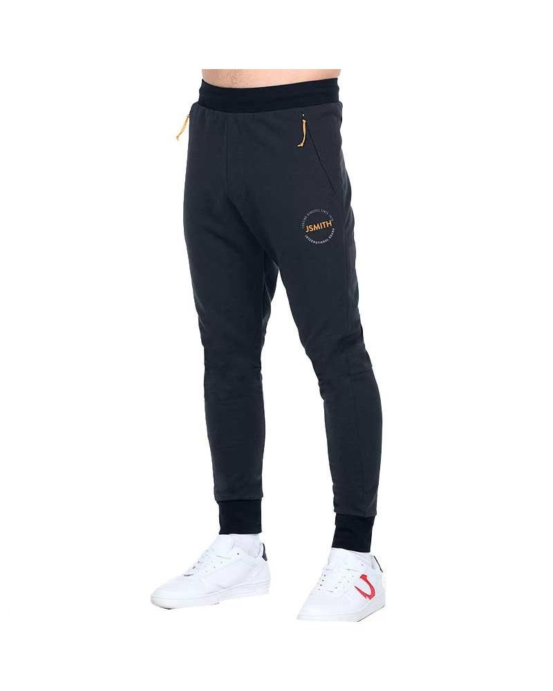PANTALONE SPORTIVO JOHN SMITH FLECO 005 NERO NEGRO