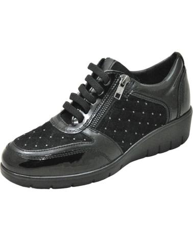 Zapatos de Mujer D`CUTILLAS DOCTOR CUTILLAS - DEPORTIVO CORDONES PLANTILLA EXTRAIBLE PA NEGRO