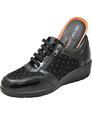 Zapatos de Mujer D`CUTILLAS DOCTOR CUTILLAS - DEPORTIVO CORDONES PLANTILLA EXTRAIBLE PA NEGRO