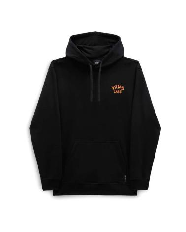 MOLETOM COM CAPUZ VANS OFF THE WALL REAP THE WORLD HOODIE VN000AHCBLK1 PRETO NEGRO