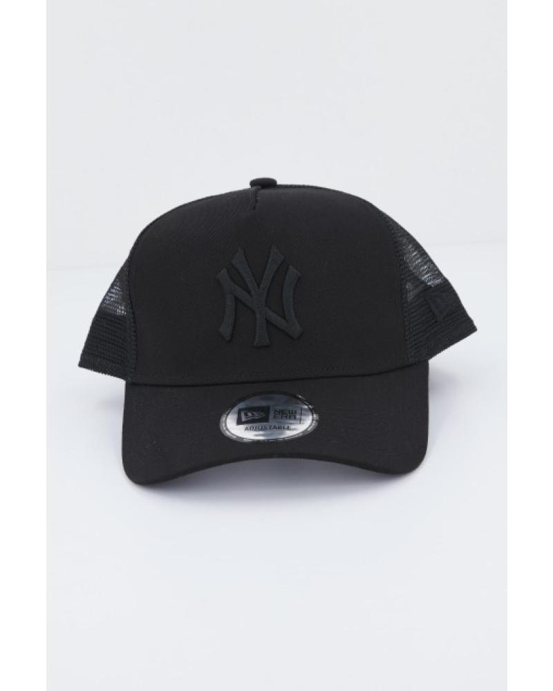 NEW ERA CLEAN TRUCKER NEW YORK YANKEES CAP BLACK BLACK