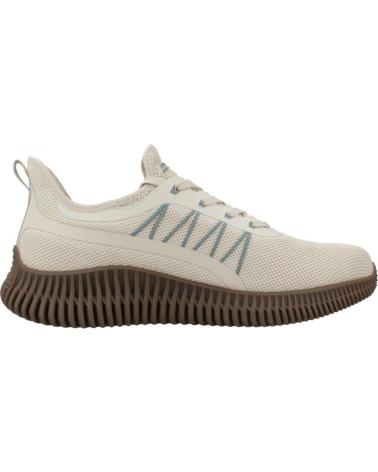Scarpe-da-ginnastica-casual-per-uomo-SKECHERS-ZAPATILLAS-HOMBRE-MODELO-BOBS-GEO-SLIP-INS-COLOR-BEIS-NTMT