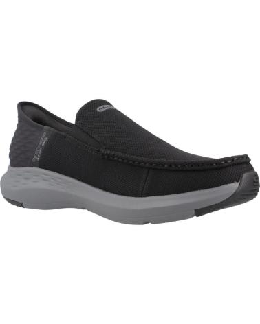 Scarpe-da-ginnastica-casual-per-uomo-SKECHERS-ZAPATILLAS-HOMBRE-MODELO-SLIP-INS-204804S-COLOR-NEGRO-BKCC