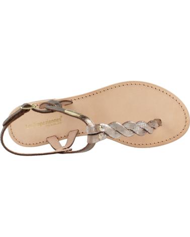 Sandali-eleganti-da-donna-LES-TROPEZIENNES-SANDALIAS-MUJER-MODELO-HAMSONG-COLOR-PLATA-KAKI-OR