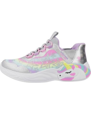 Sneaker-casual-per-ragazza-SKECHERS-ZAPATILLAS-NINA-MODELO-UNICORN-DREAMS-COLOR-PLATA-SMLT