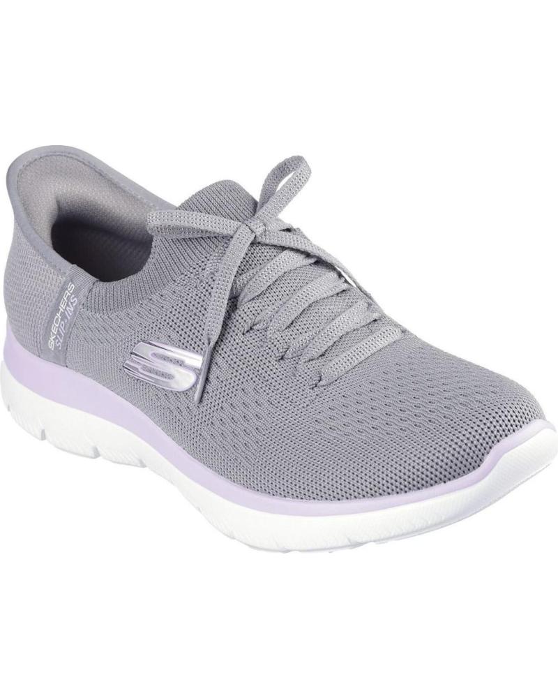 SKECHERS 150263 ZAPATILLAS CASUAL DE MUJER SLIP INS GRIS