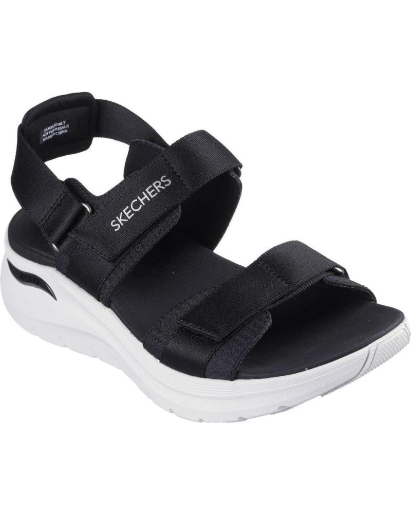 SKECHERS 119465 SANDALIAS DE MUJER NEGRO Y BLANCO