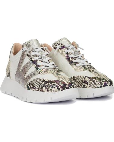 WONDERS DEPORTIVA PARA MUJER A-2476 RACER SNAKEOFFPLATA
