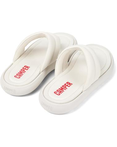 CAMPER CHANCLAS DE PIEL PELOTAS FLOTA K201607 BLANCO004