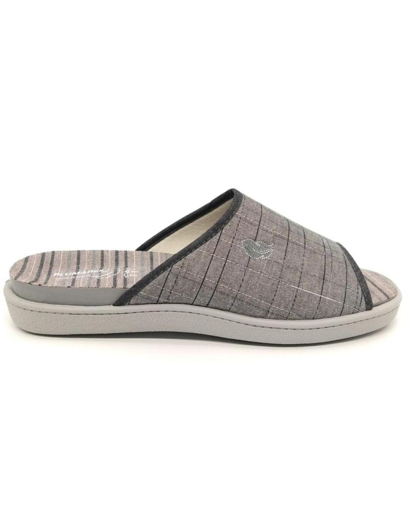 Calzado-De-Casa-De-Hombre-PLUMAFLEX-ZAPATILLA-ROAL-12452-GRIS