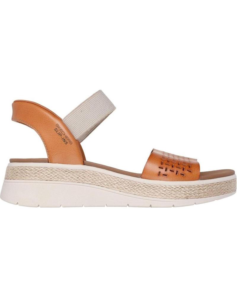SKECHERS SLIP-INS BOBS SUN RAY MARRON CAMEL