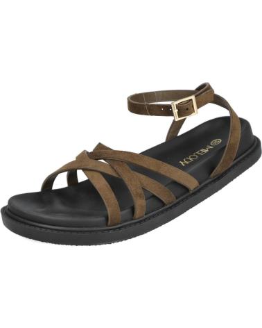 L&R SHOES LR SHOES 5383 SANDALIAS PLANAS DE TIRA KAKI