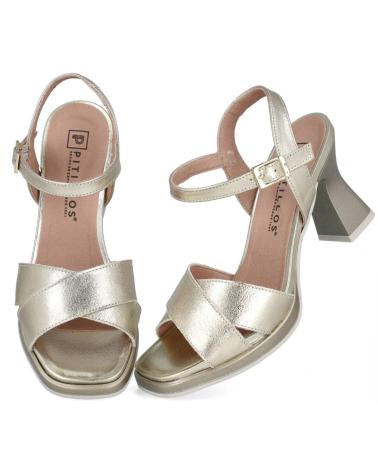 PITILLOS 10540 SANDALIAS DE TACON MUJER ORO