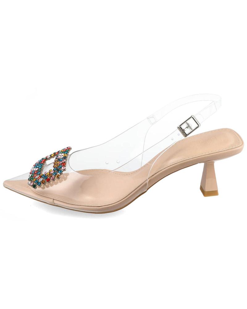 L&R SHOES LR SHOES HE-5063 ZAPATOS JOYA TRANSPAR NUDE