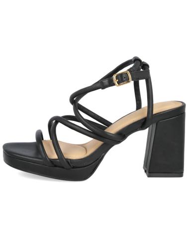 L&R SHOES LR SHOES A-3257 SANDALIAS DE TACON PARA MUJER NEGRO