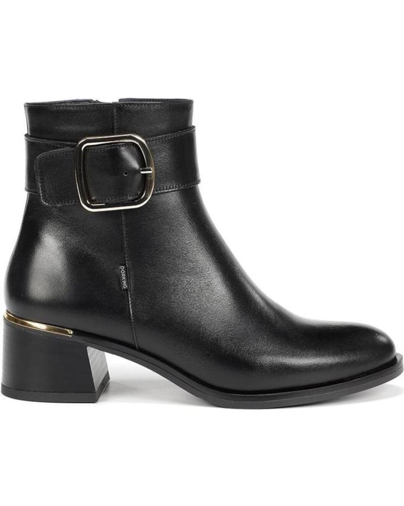 DORKING BOTINES KIM D9603 S DE BY FLUCHOS NEGRO