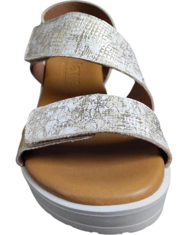 MAWEN SANDALIA CON CUNA MEDIA Y VELCRO ESTILO BRILLANTE AJUSTE PER PLATEADO