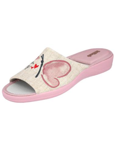 Chaussons-pour-la-maison-des-femmes-DEVALVERDE-1572-ZAPATILLAS-MARIPOSA-DES-ROSA